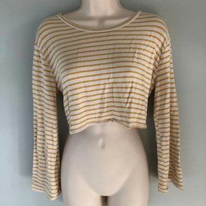 VESTIQUE Long Sleeve Cropped Top - Size Large